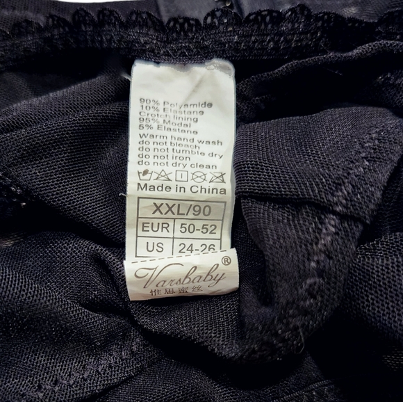 Sexy Black 2pc Bra & Thong Panty Set by Varsbaby - Picture 7 of 12